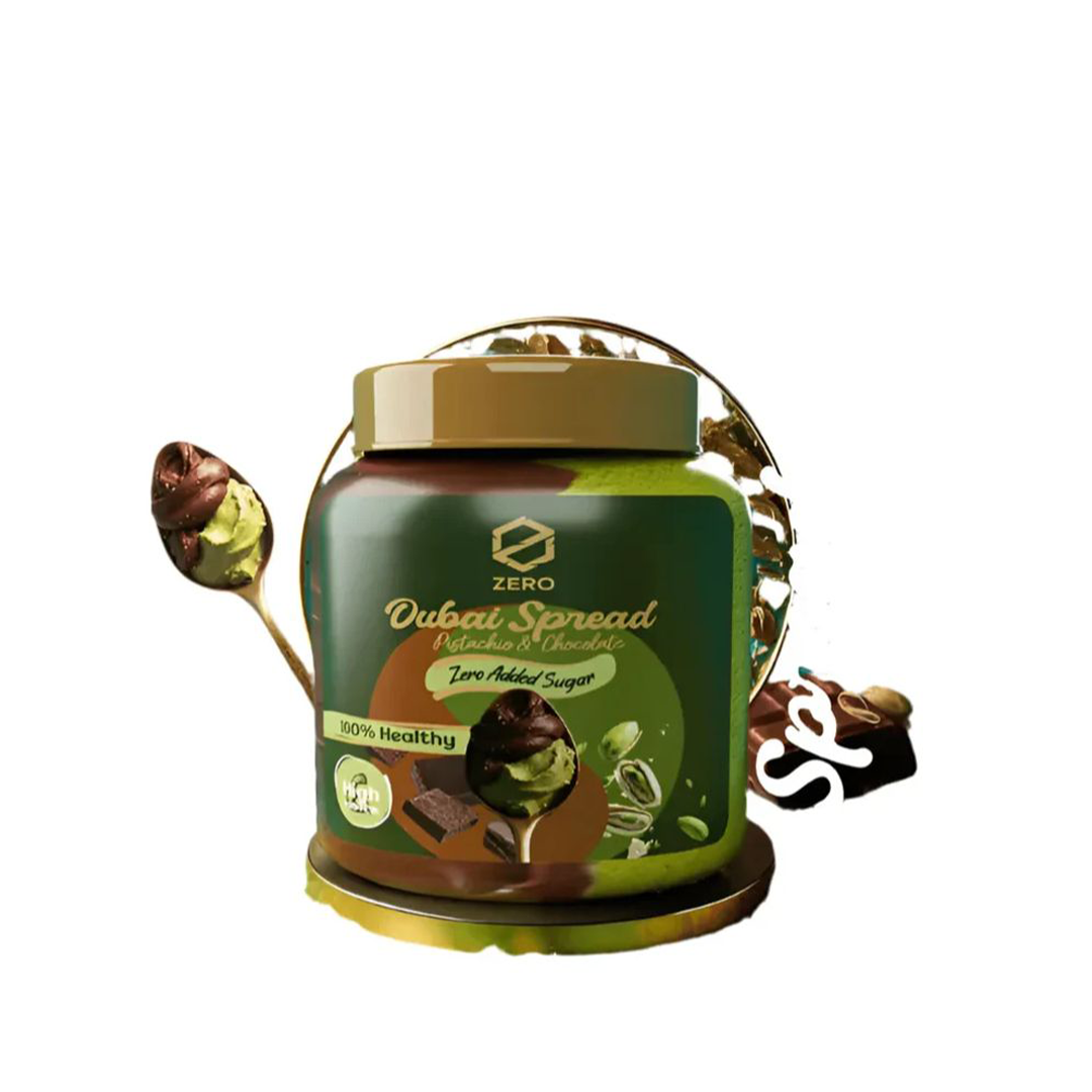 Zero Dubai Healthy Spread Pistachio & Chocolate Sugar Free 300g