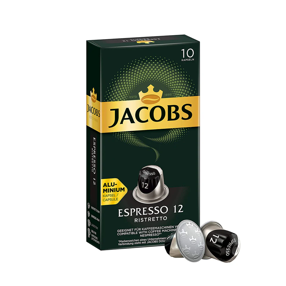Jacobs Nespresso Pods Espresso 12 Ristretto -10 capsules
