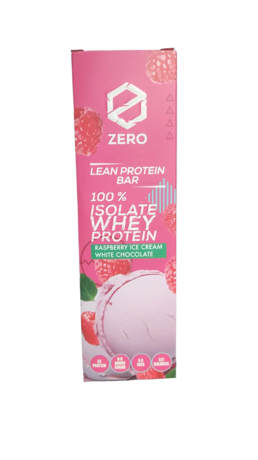 Zero Raspberry Ice Cream With Chocolate Protein Bar 24g Proteins - 70g