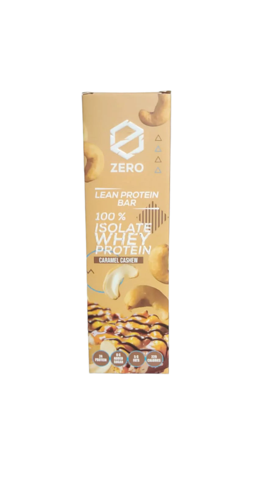 Zero Caramel Cashew Protein Bar 24g Protein 70g