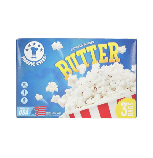 Magic Chef Microwave Popcorn Butter 222g (3 Bags)