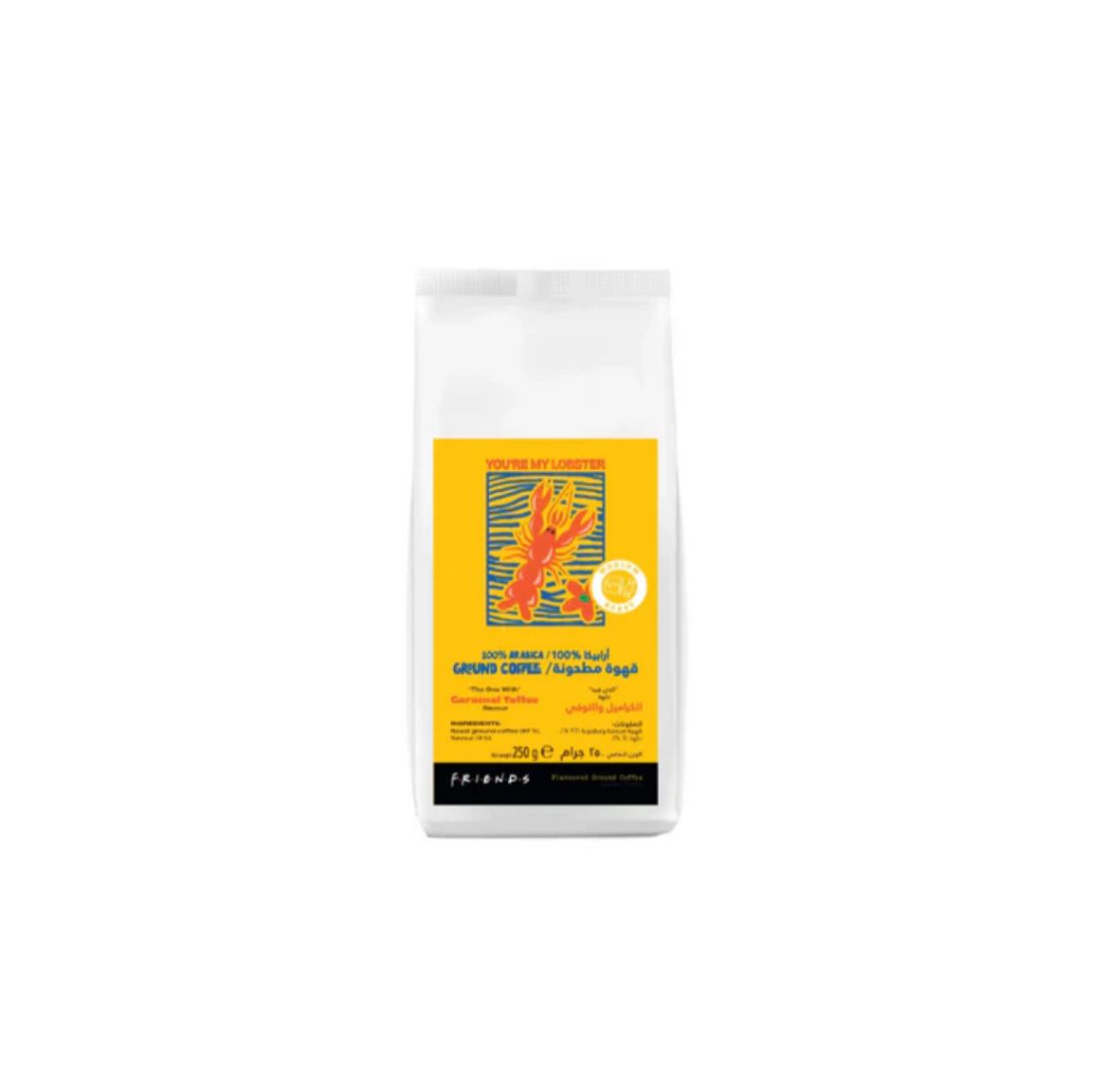 Friends Caramel Toffee Flavor Ground Coffee 100% Arabica 250g