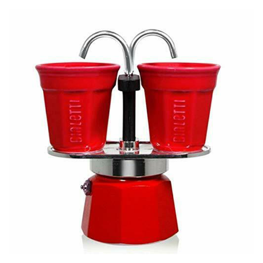 Bialetti Mini 2Cups Espresso Maker-Red