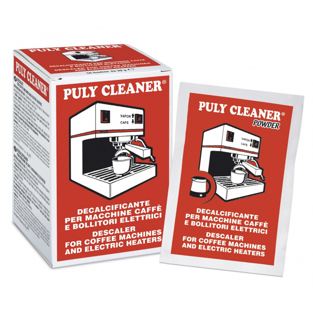 PULY CLEANER Boiler & Coffee Machines Cleaner 10 PACKETS- 30g