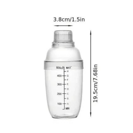 Acrylic Snow Cup Shaker 500ml