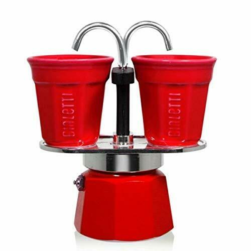 Bialetti Mini 2Cups Espresso Maker-Red