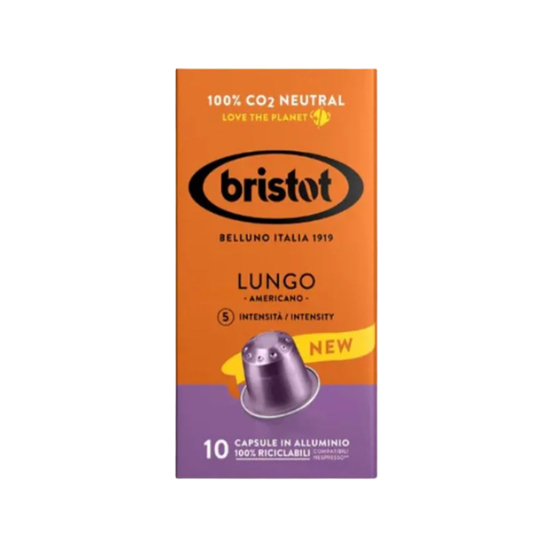 Bristot Lungo Coffee Capsules Nespresso compatible