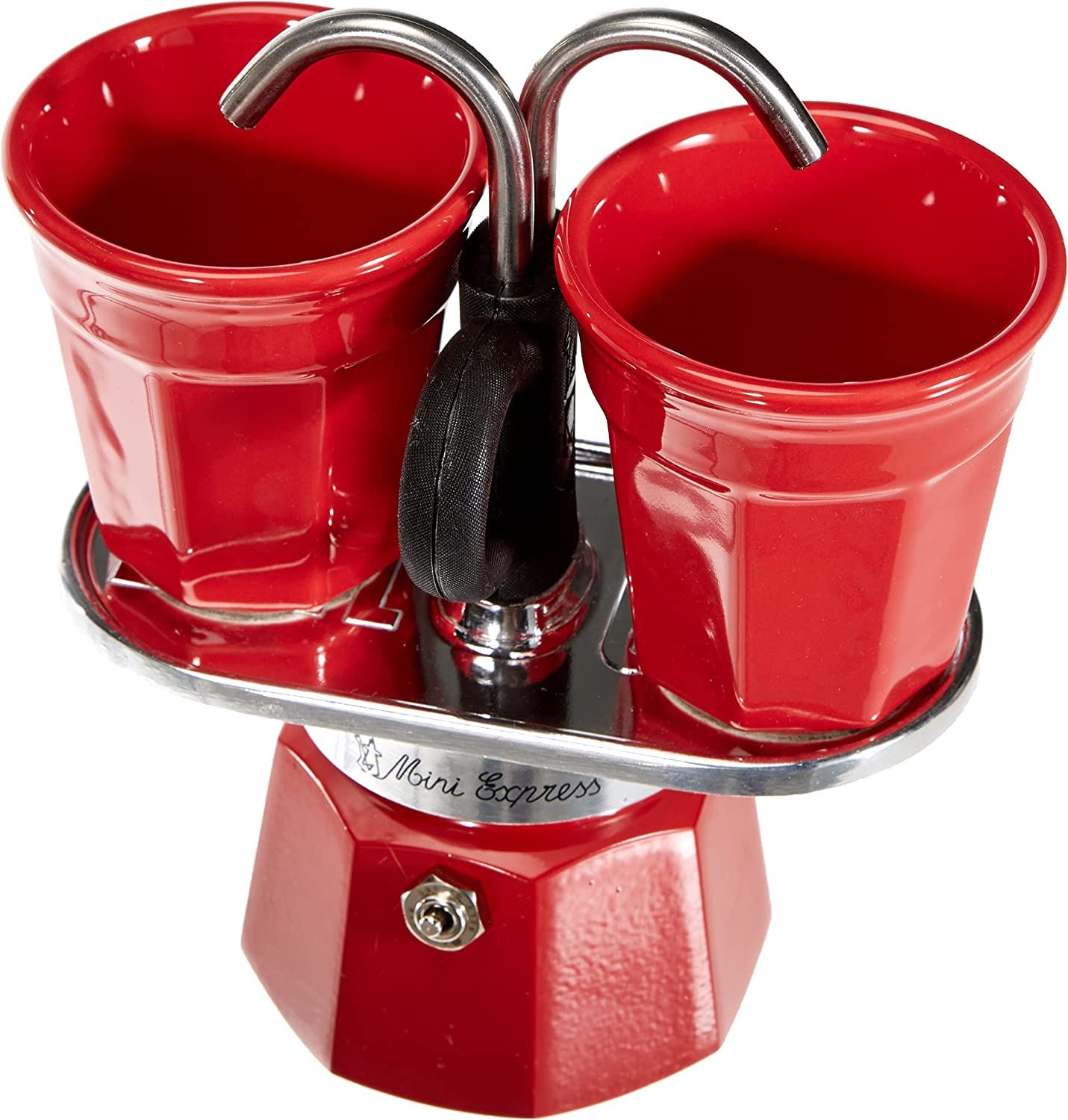 Bialetti Mini 2Cups Espresso Maker-Red