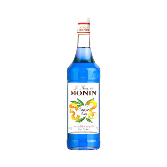 Monin Blue Curacao Syrup Glass - 1L