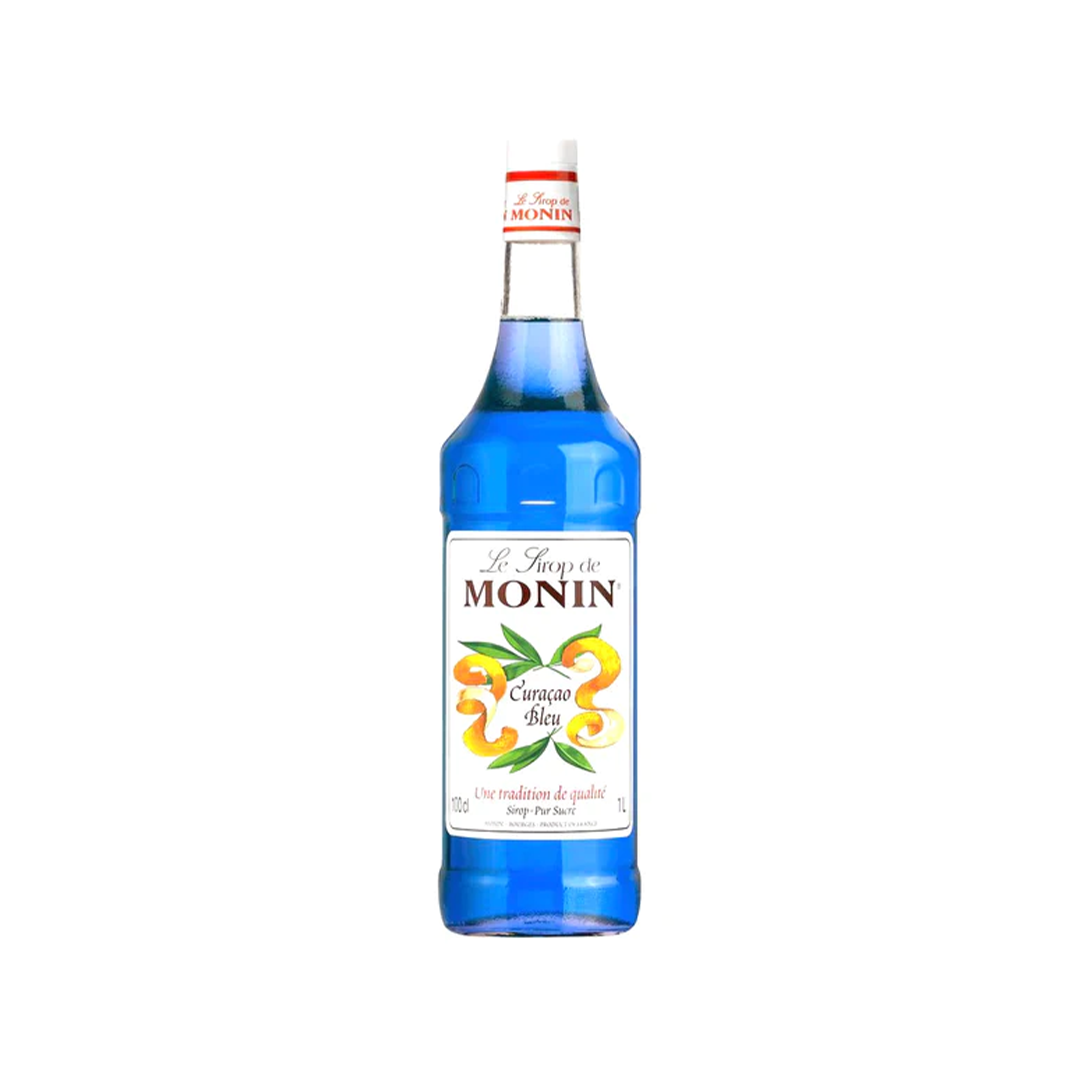 Monin Blue Curacao Syrup Glass - 1L