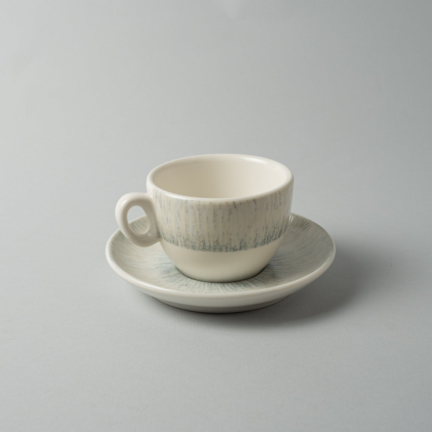 Porcelain Luna Gray Horizon Tea Cup With Underline