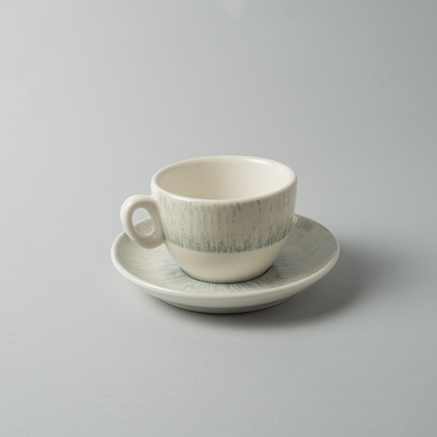 Porcelain Luna Gray Horizon Tea Cup With Underline