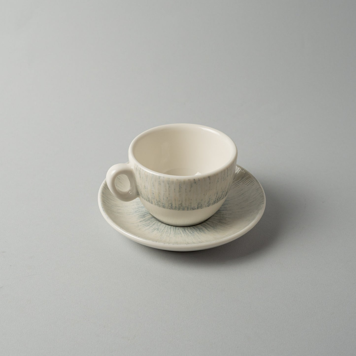 Porcelain Luna Gray Horizon Tea Cup With Underline