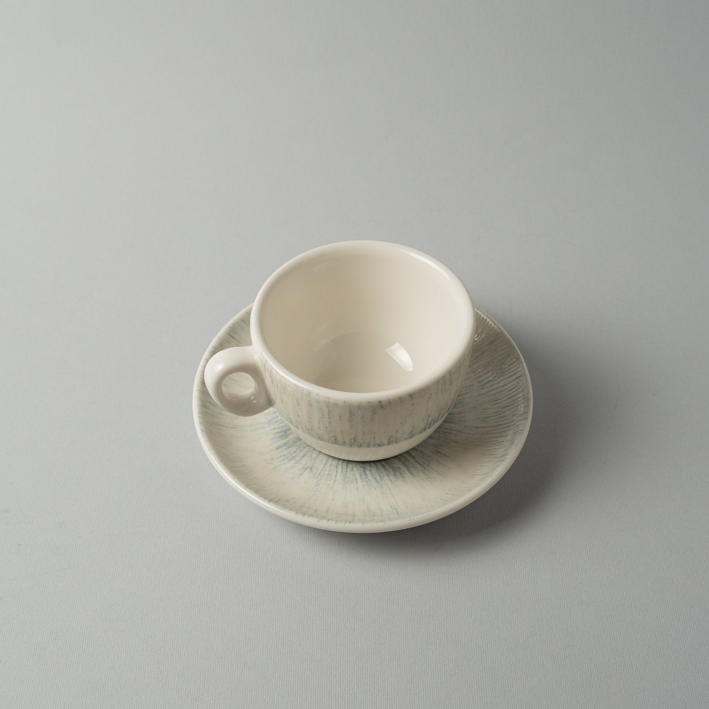 Porcelain Luna Gray Horizon Tea Cup With Underline