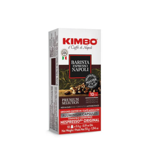 Kimbo Espresso Barista Espresso Napoli Coffee Capsules - 10 Capsules " ALUMINIUM CAPSULES"