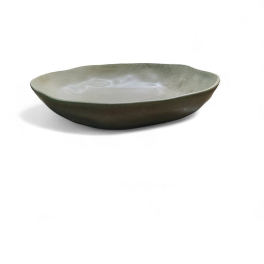 Porcelain Oblisque light plate-Organic-24 CM