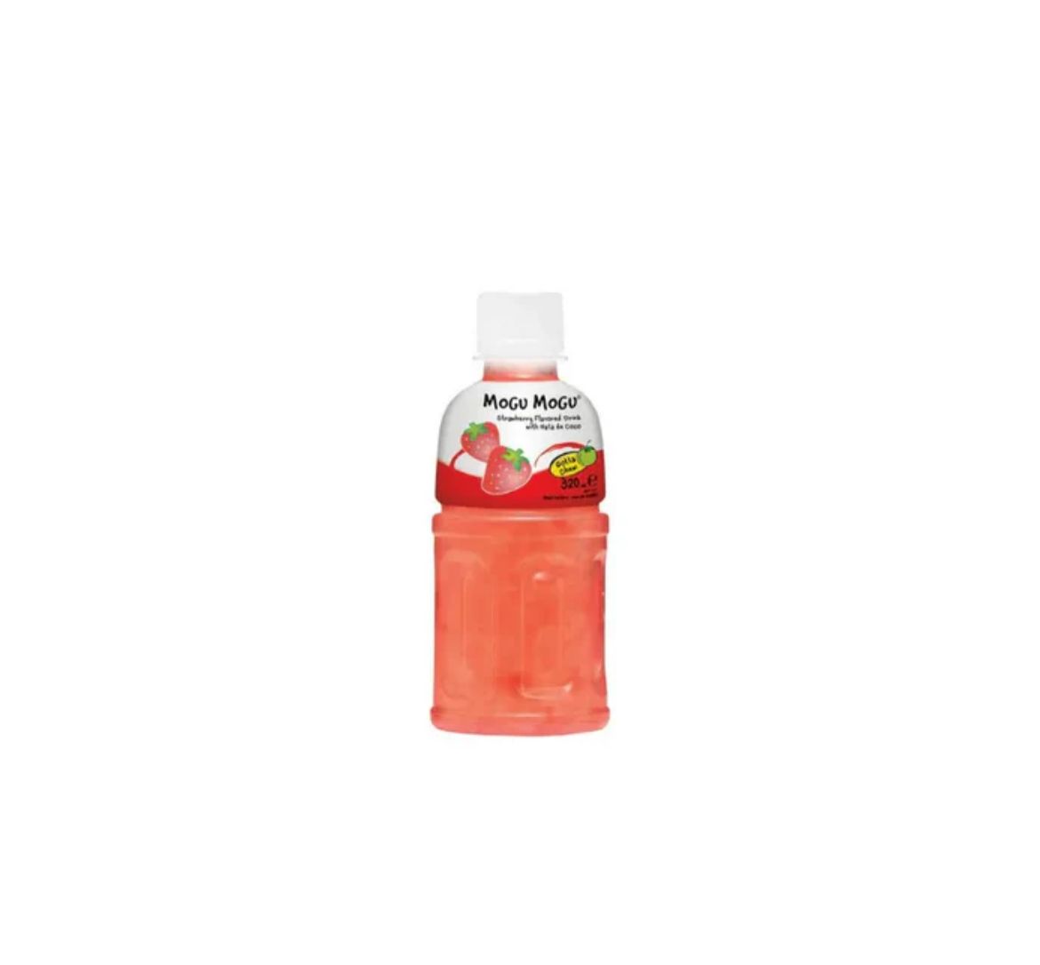 MOGU MOGU Strawberry Flavored Drink With Nata De Coco 320ml