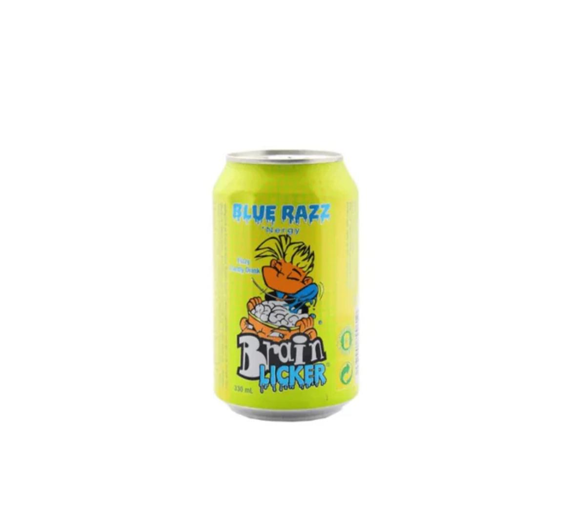 Brain Licker Blue Razz Fizzy Candy Drink 330ml