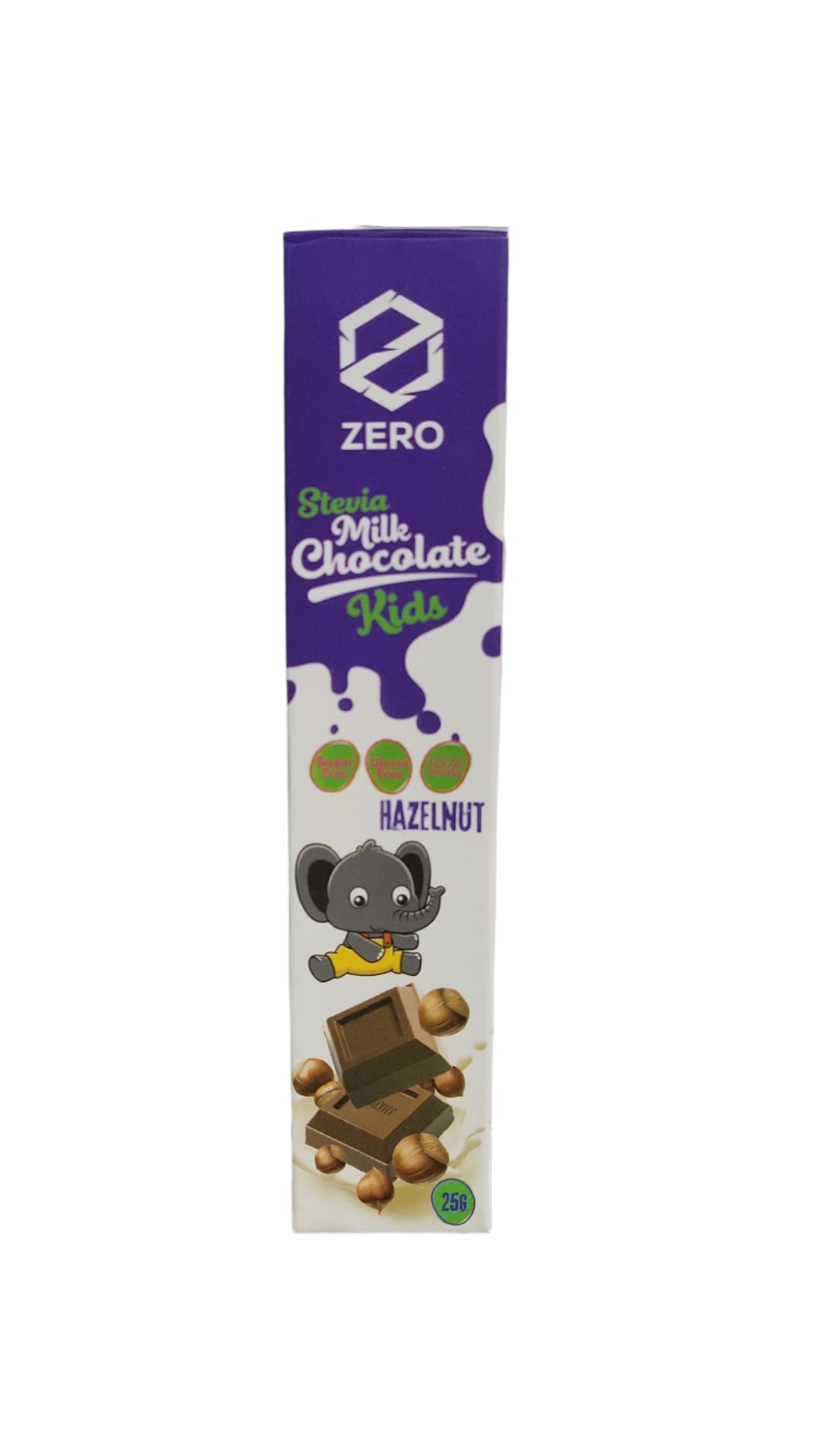 Zero Kids Stevia Milk Chocolate With Hazelnut 25g