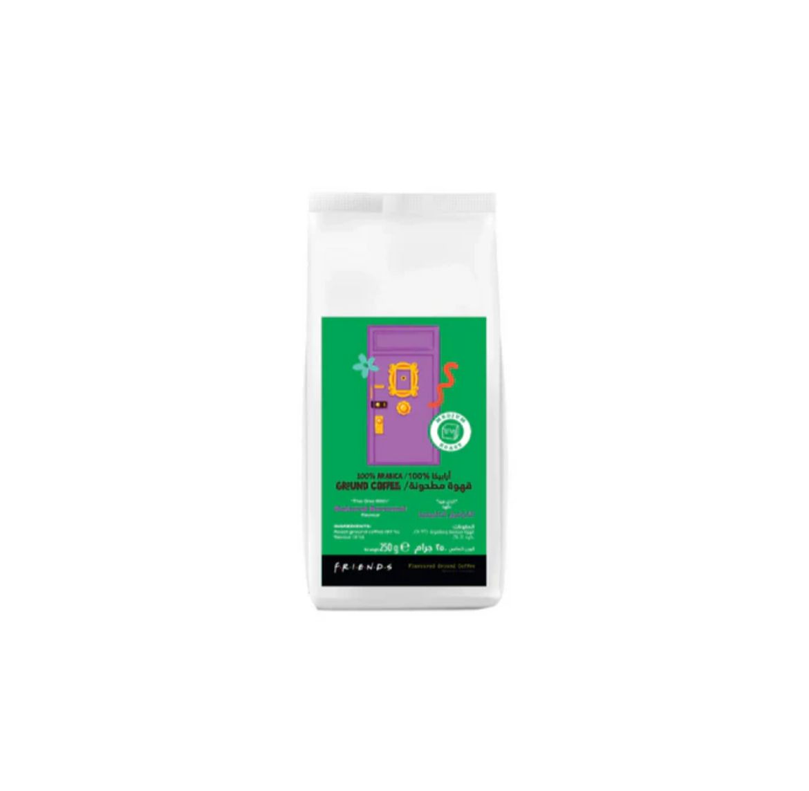 Friends Natural Caramel Flavor Ground Coffee 100% Arabica 250g