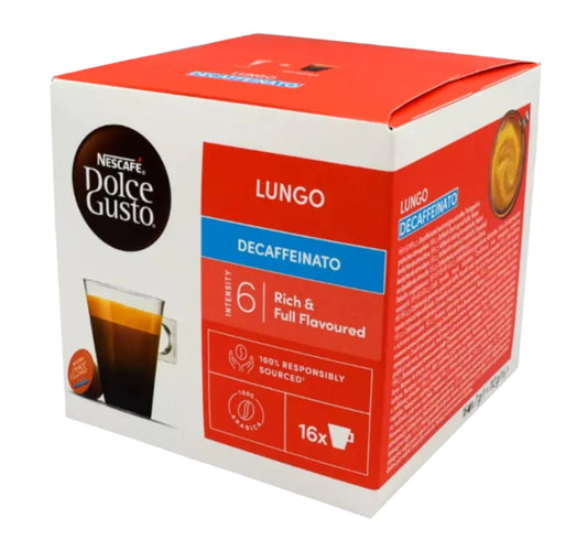 Nescafe Dolce Gusto Lungo Decaffeinato 16 Capsules