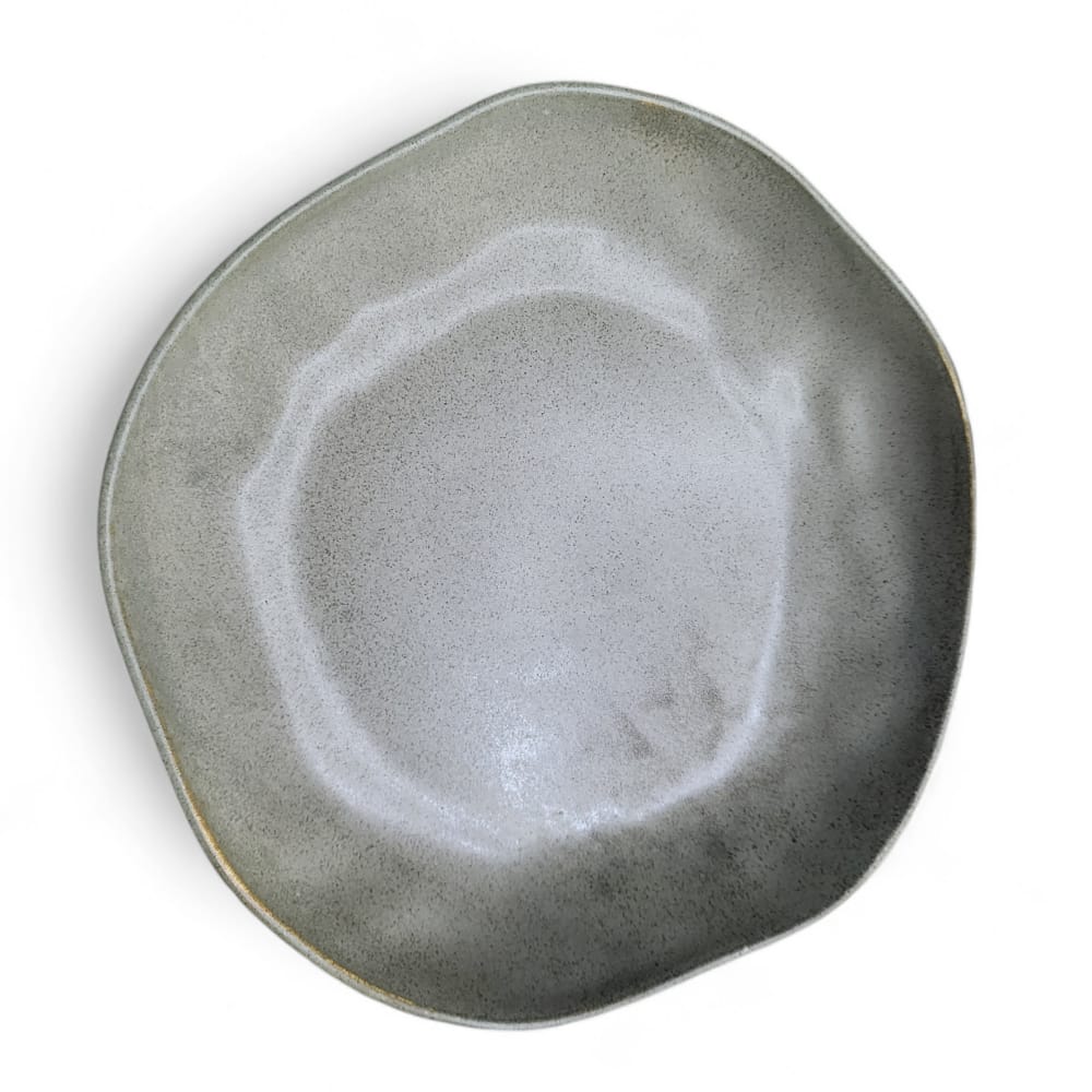 Porcelain Oblisque light plate-Organic-24 CM