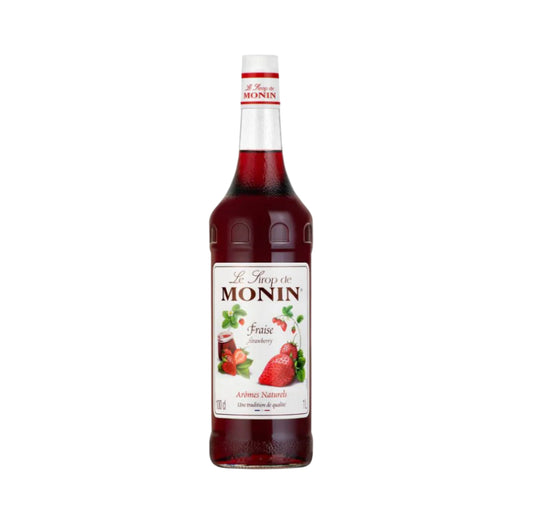 Monin Strawberry Syrup Glass - 1L