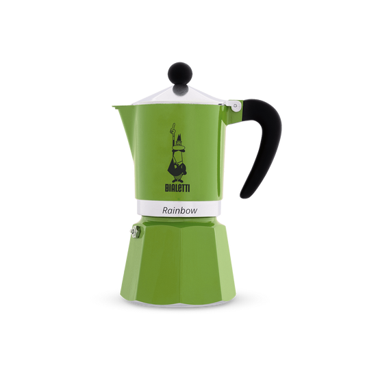 Bialetti Moka Pot 3 Cups Espresso Maker - Rainbow Green